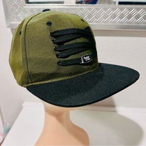 LACER Headwear SnapBack Super Cr3w Hat Cap Shoe Laces Camo Green 2017 Streetwear